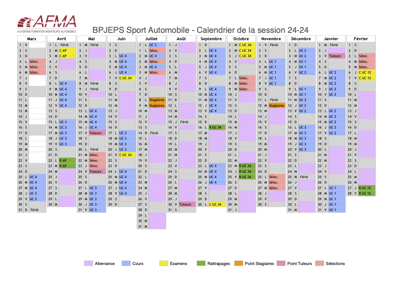 Calendrier 24-24 DR